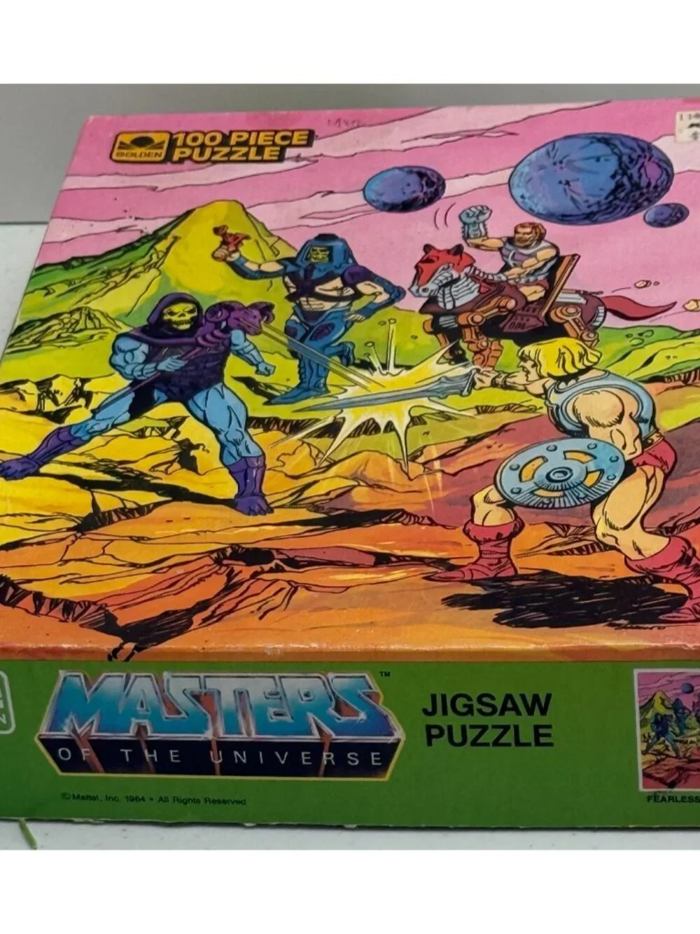 He-Man Masters of the Universe 100+ Piece Jigsaw Puzzle 1984 Fearless Foes MOTU